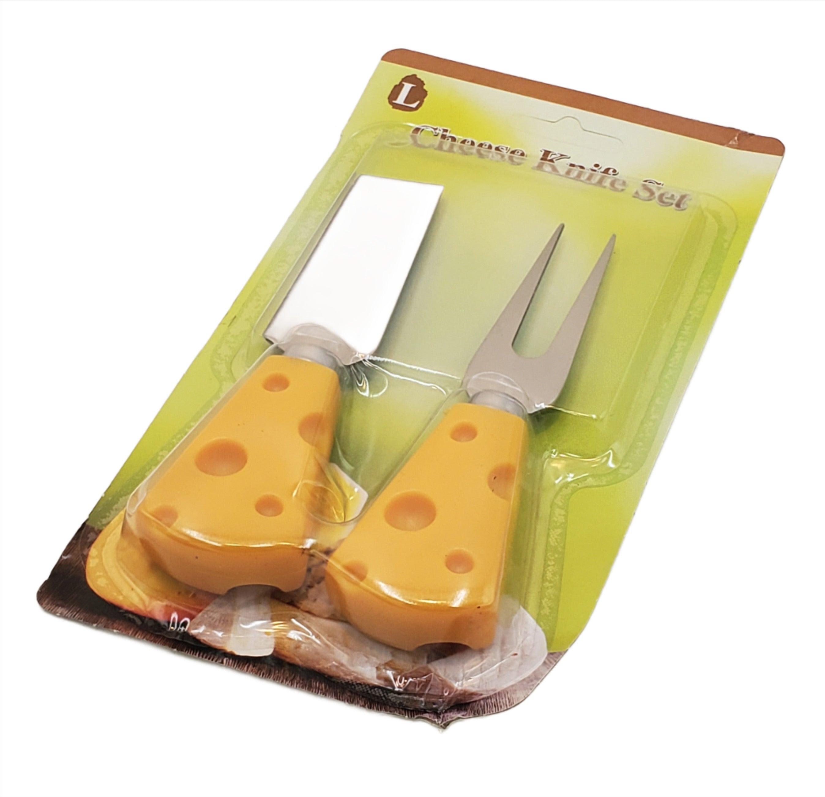 2-Piece Stainless Steel Cheese Knife Set - Sharp & Durable for Cutting Cheese, Fruits & Charcuterie - Perfect for Parties, Wine Tasting & Gourmet Cooking