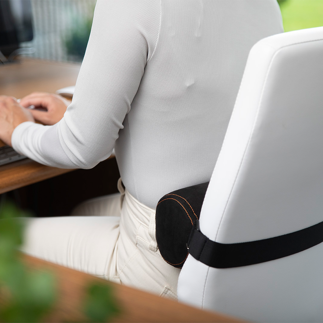 McKenzie Signature Lumbar Roll - Premium Back Support Cushion for Office Chair, Car Seat & Home Use - Ergonomic Posture Corrector for Lower Back Pain Relief