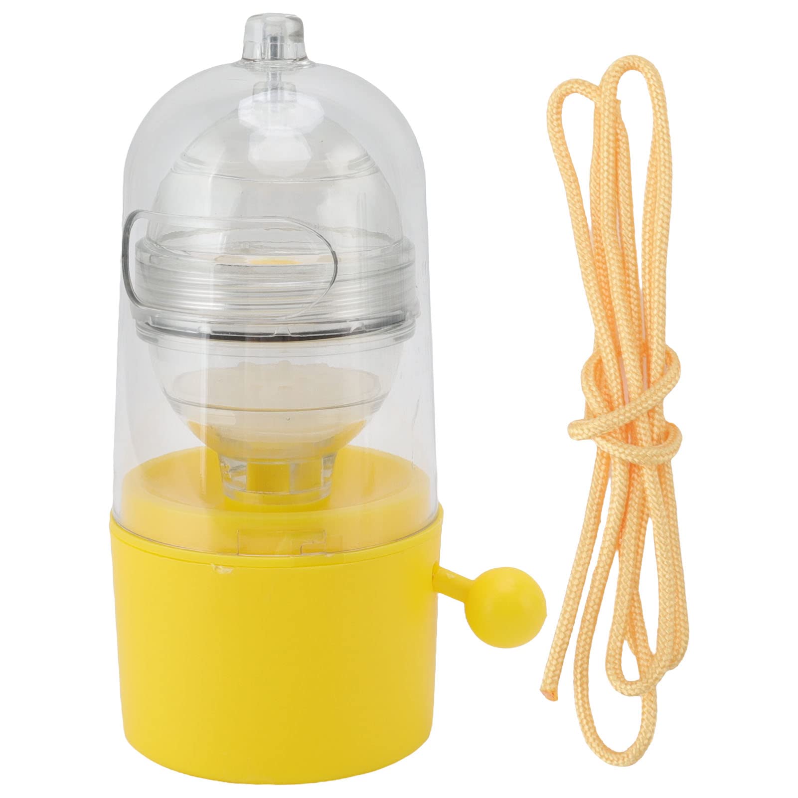 **Golden Egg Shaker - Detachable Plastic Egg Scrambler with Pulling Rope, Dishwasher Safe for Easy Cleaning - Perfect for Cooking, Baking, Pudding Making & Kids Play**
