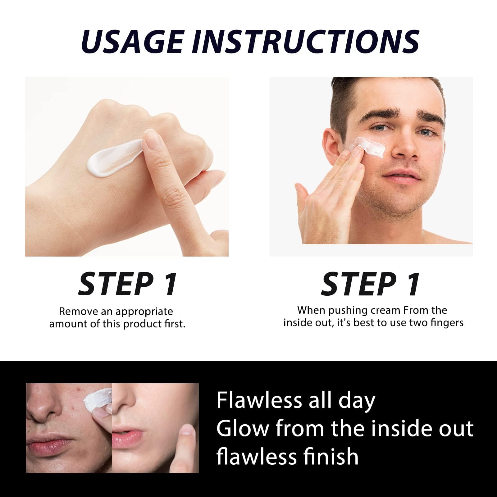 Mancodes Men's Moisturizing Concealer & Makeup Cream - Natural Color for Face, Skin Care & Daily Grooming - Perfect for Covering Blemishes, Dark Circles & Evening Skin Tone