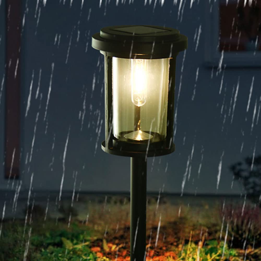 Solar Powered Outdoor Post Lights - Waterproof LED Garden Lantern for Courtyard, Villa & Landscape Decoration | Die Cast Aluminum Fixture with Floor Plug | Perfect for Pathways, Driveways & Patio Lighting