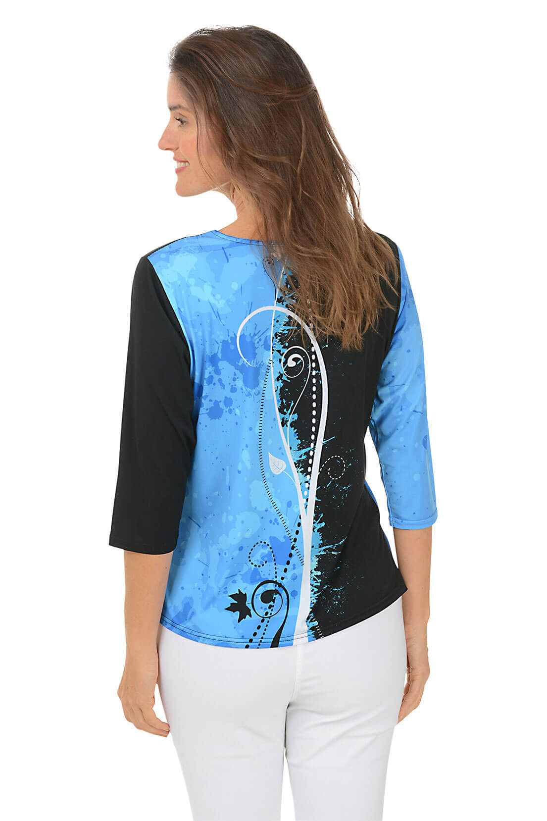 Women's Growing Vine Knit Top - Floral Lace Blouse for Casual & Office Wear | Perfect for Spring & Summer Outfits