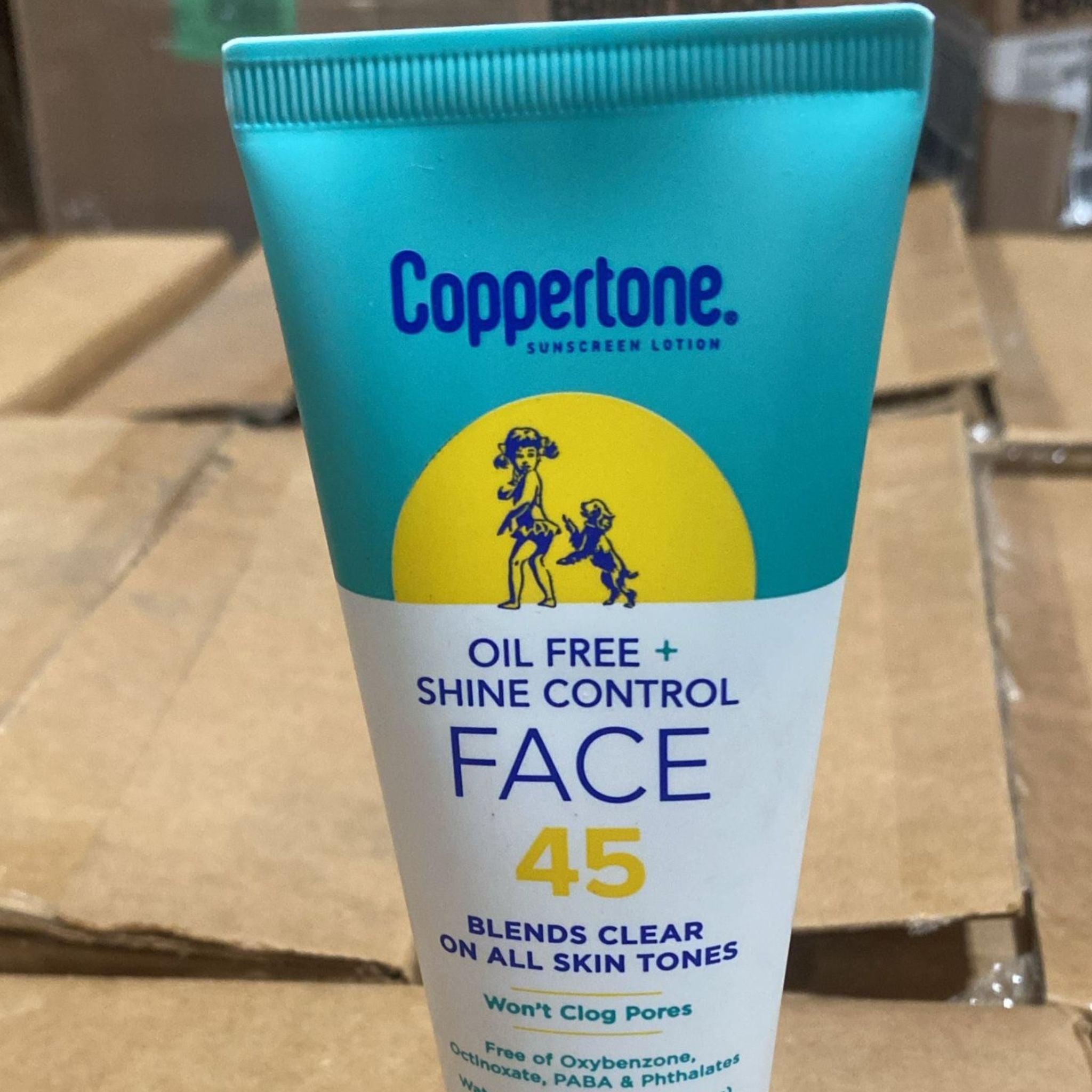 Coppertone Oil-Free Sunscreen Lotion SPF 50 - 50 Pack Bulk Wholesale | Beach, Pool & Outdoor Activities Protection