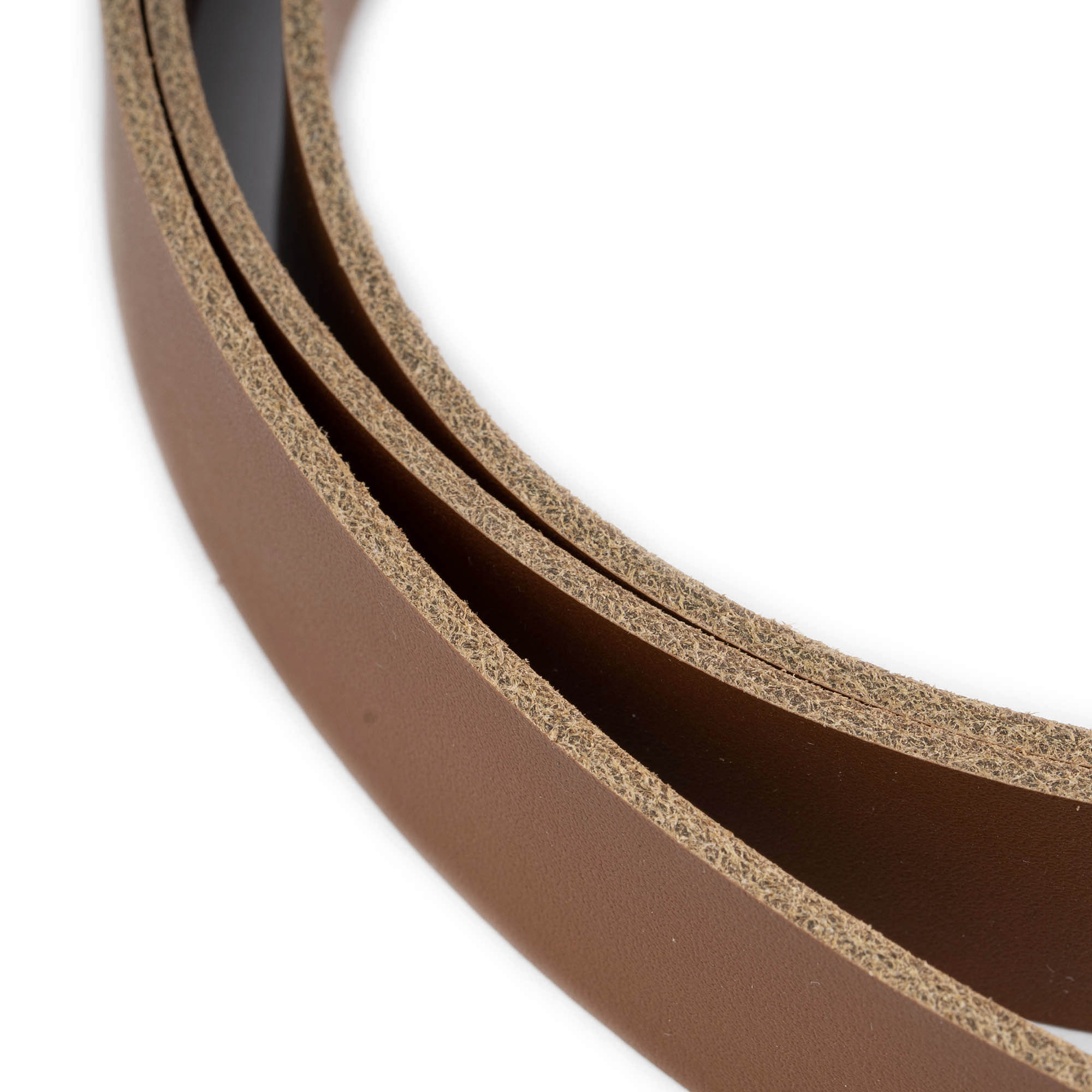 2.5 cm Brown Tanned Leather Belt Strap Replacement for Versace Buckles - Durable Fashion Accessory for Men & Women, Perfect for Casual, Office and Formal Outfits