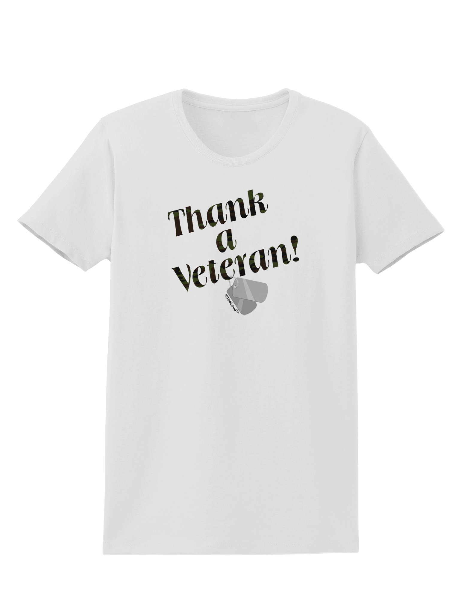 Thank A Veteran Women's T-Shirt - Patriotic Apparel for Military Support & Appreciation | Perfect for Veterans Day, Memorial Day & Military Family Events