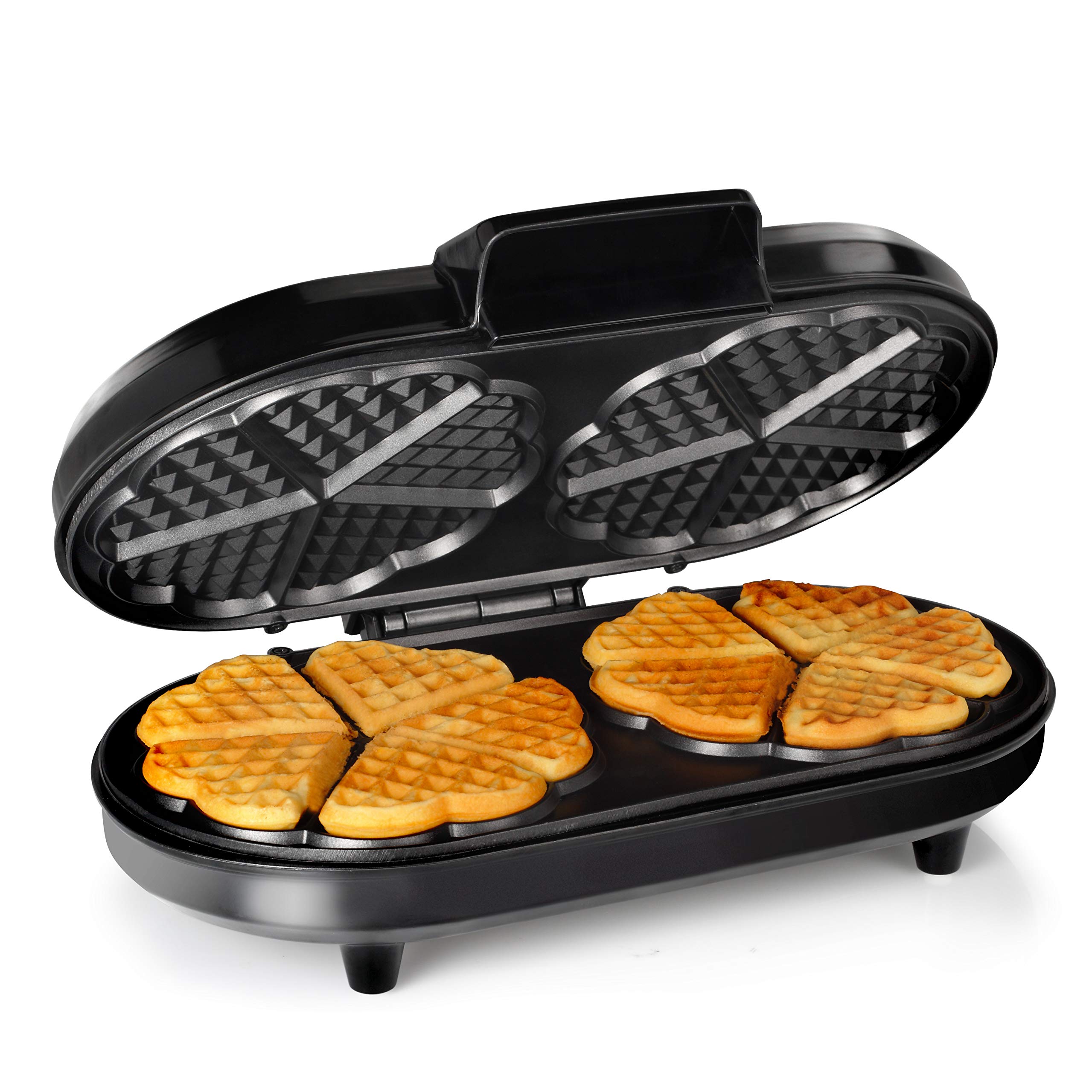 Tristar WF-2120 Stainless Steel Waffle Maker - Makes 10 Heart-Shaped Waffles at Once | Perfect for Breakfast, Brunch & Family Gatherings