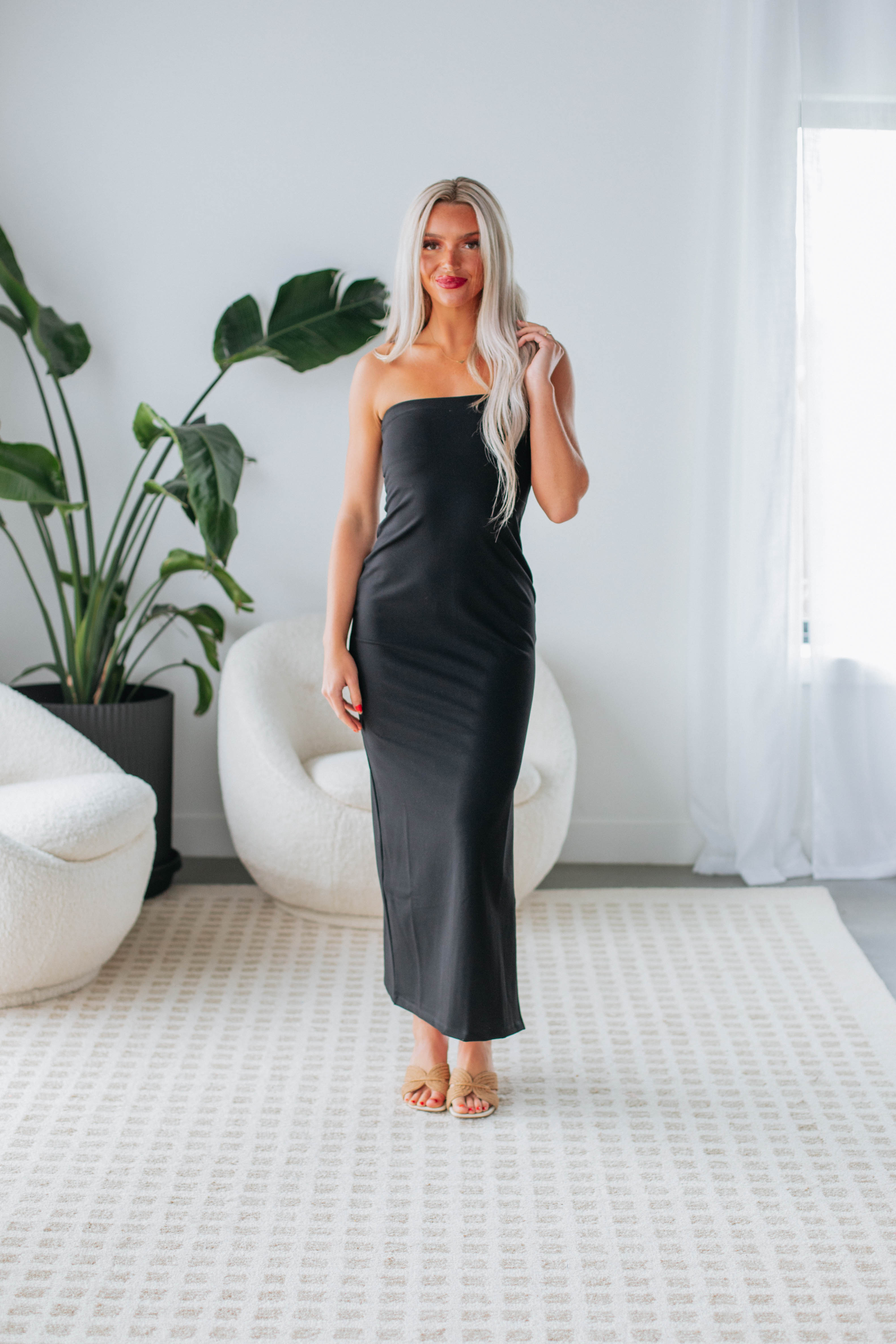 Camilla Dress - Elegant Black Women's Dress for Evening Parties & Special Occasions