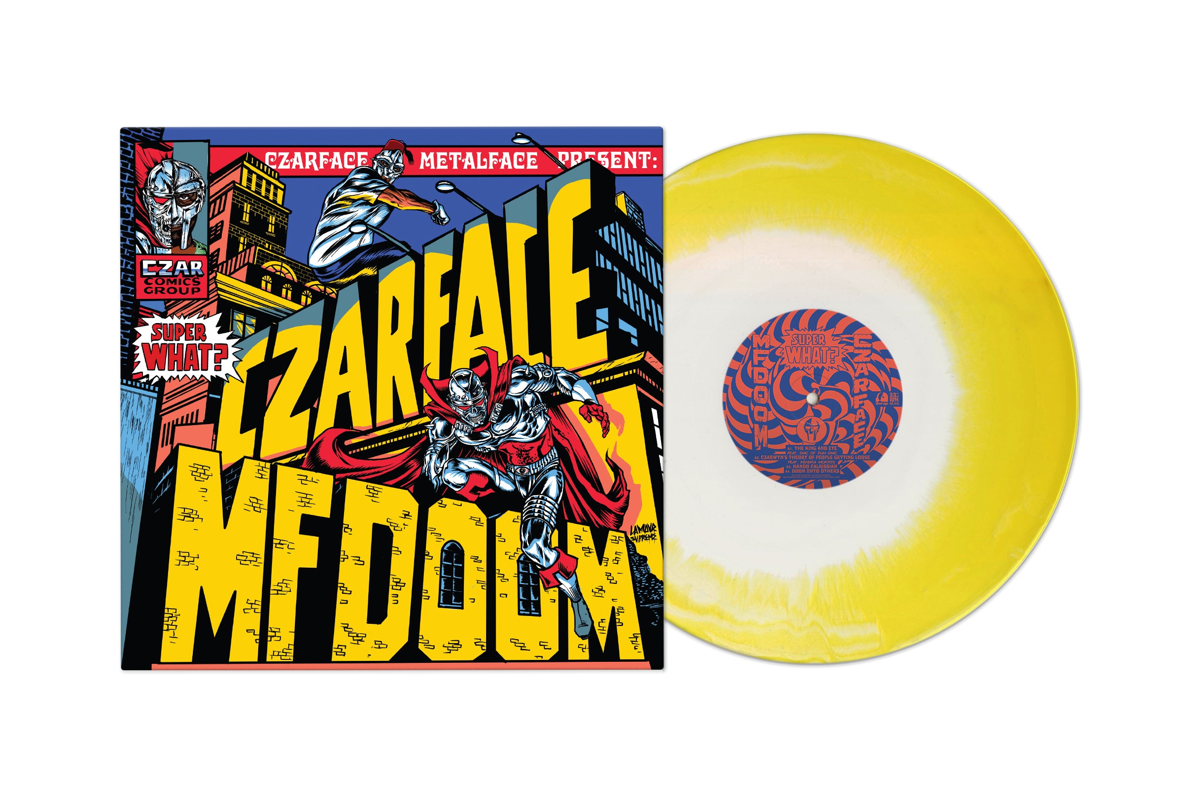 Super What? (Yellow Sunburst Vinyl Bundle) - Limited Edition LP + CD + Comic Book with Instrumentals | Perfect for Music Collectors & Hip-Hop Fans