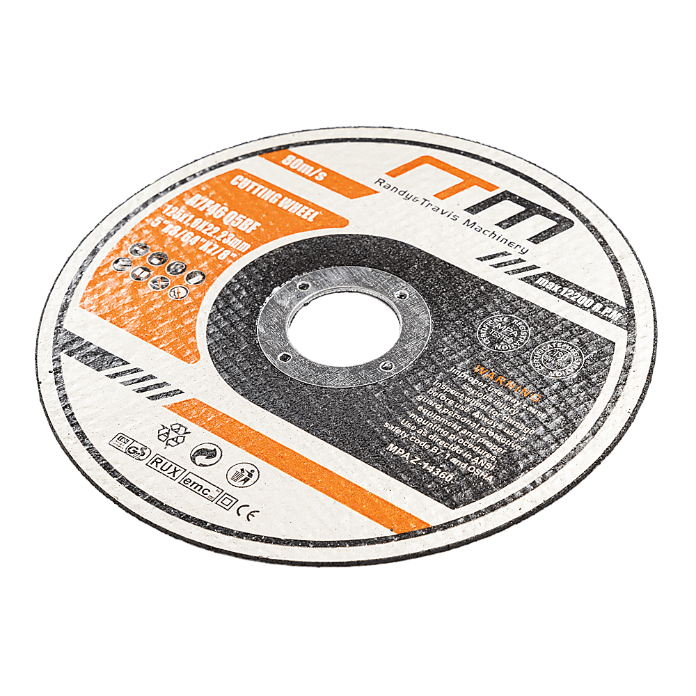 100-Pack 125mm (5 Inch) Metal Cutting Discs for Angle Grinder - Thin & Durable Cut Off Wheels - Perfect for Metalworking, DIY Projects & Construction