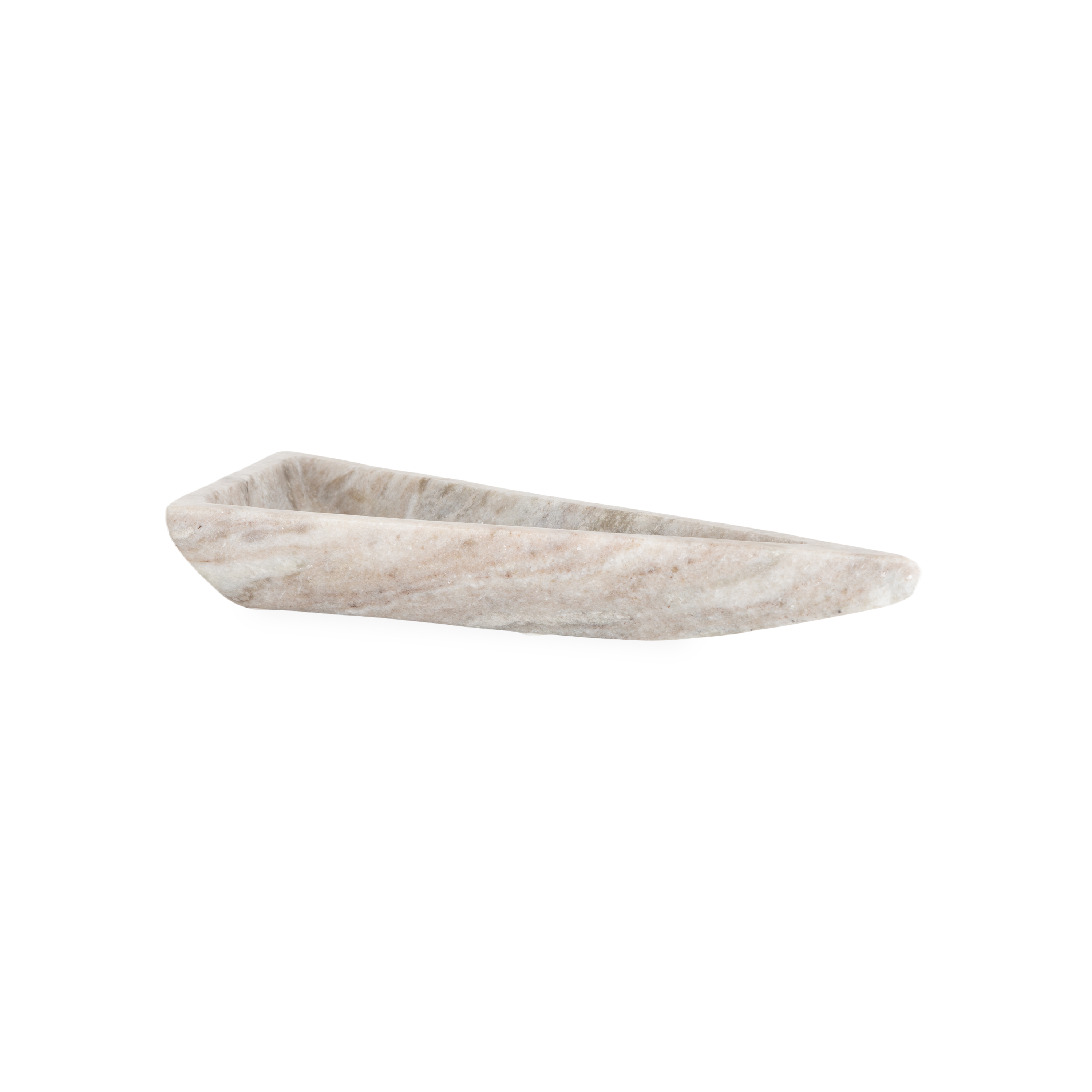 Elegant Marble Triangle Dish - Premium Stone Serving Tray for Jewelry, Keys & Decor | Perfect for Home, Office & Wedding Gift