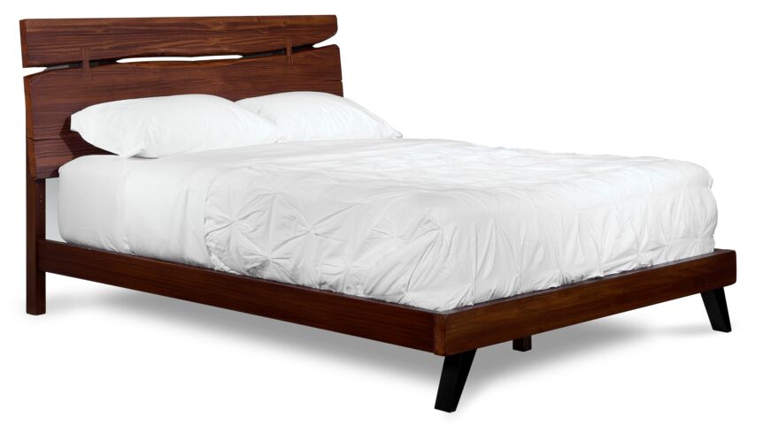 Camila 3-Piece Queen Bed Set in Rustic Brown - Perfect for Farmhouse, Cottage & Rustic Bedroom Decor