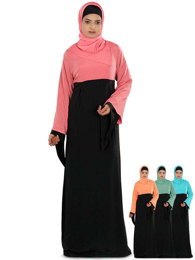 Idala Black Casual Abaya for Women - Modest Islamic Dress for Everyday Wear | Perfect for Prayer, Work & Social Occasions