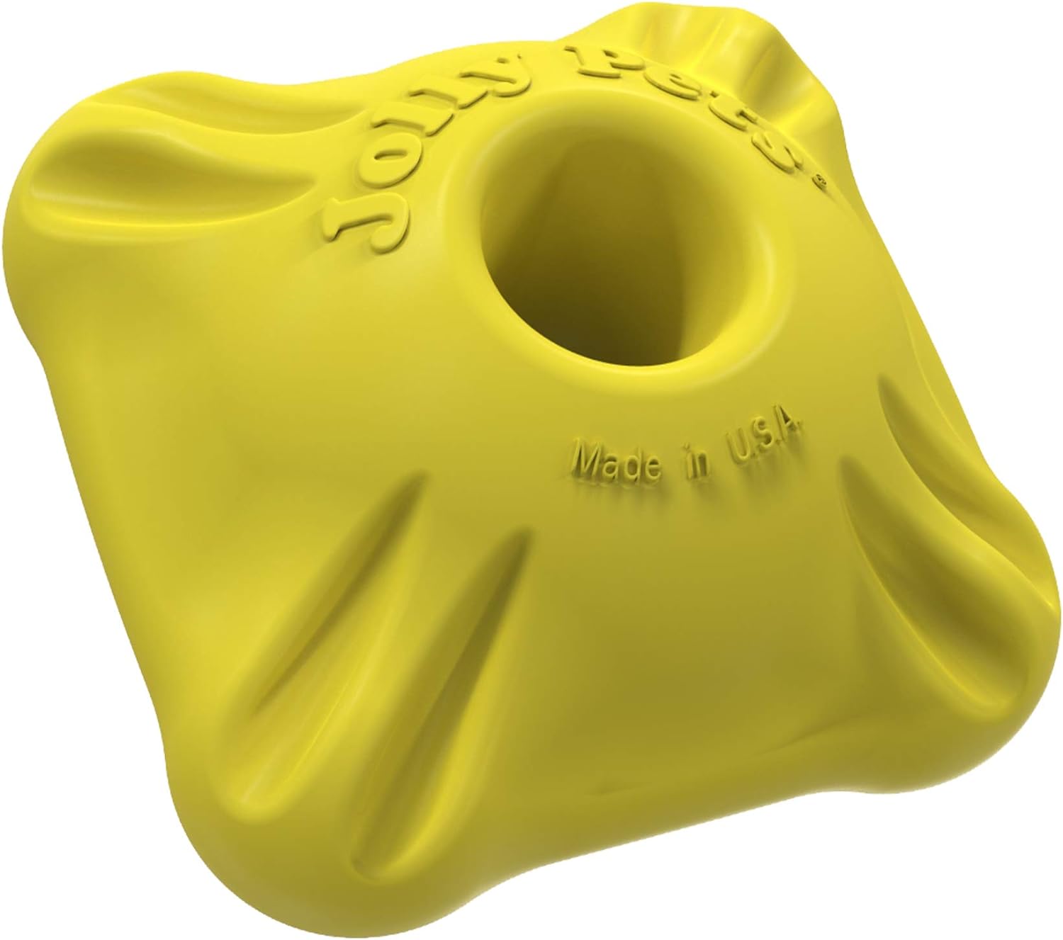 Jolly Pets Flex N Chew Squarble - Durable Bouncing & Floating Dog Toy for Aggressive Chewers - Perfect for Fetch, Water Play & Interactive Training