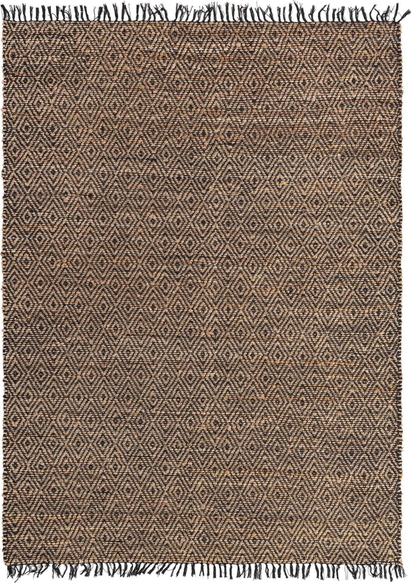 Unique Loom Braided Jute Collection Area Rug - Assam (7'1