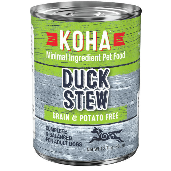 KOHA Duck Stew Canned Dog Food - Grain-Free, High-Protein Wet Food for Dogs - Perfect for Sensitive Stomachs & Picky Eaters - Ideal for Mealtime, Training Treats & Travel Feeding