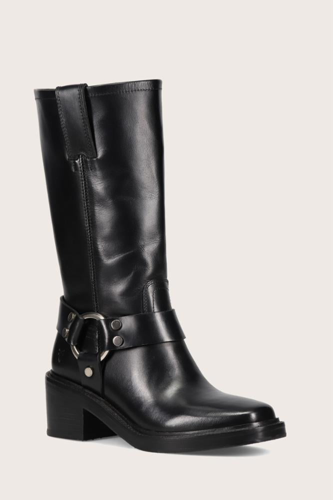 Frye Women's 41445 Black Leather Boots - Stylish & Comfortable Ankle Boots for Women | Perfect for Casual Outfits, Work & Fall/Winter Fashion