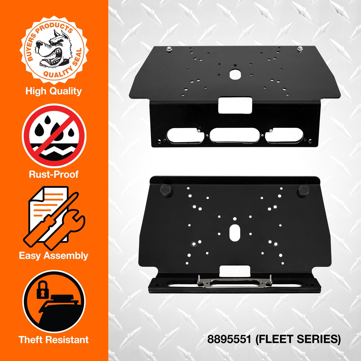 Drill-Free Light Bar Cab Mount for Ford F-150 (2015+) & F-250/550 (2017+) | Fleet Series Truck Accessories | Made in USA | Easy Installation for Off-Road & Night Driving