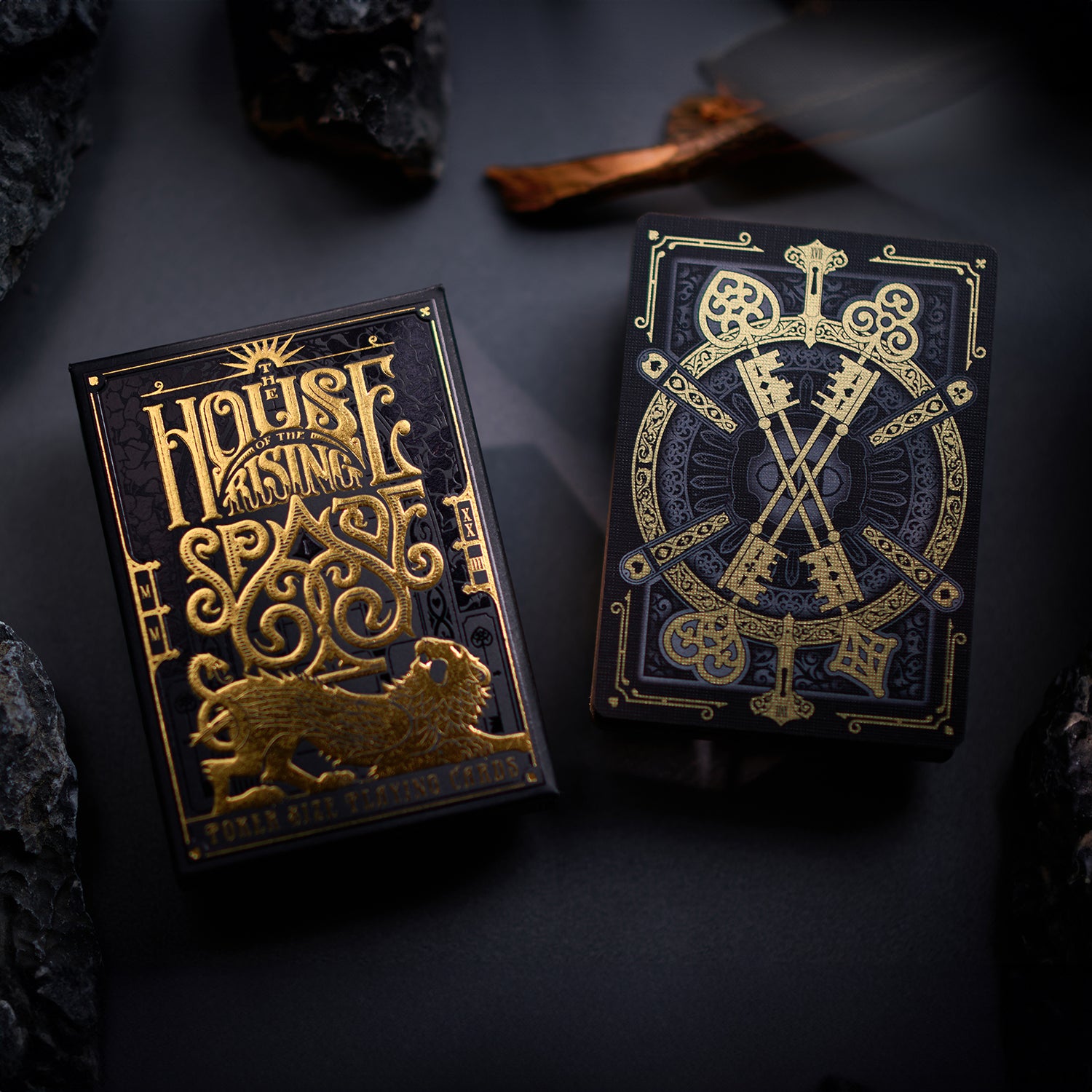 House of the Rising Spade Gilded Cartomancer Luxury Playing Cards - Premium Gold Foil Deck for Magic Tricks, Poker & Cardistry - Perfect for Collectors & Card Game Enthusiasts