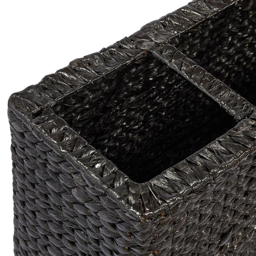 vidaXL Elevated Garden Bed with Black Water Hyacinth Planter & 4 Removable Pots - Durable Outdoor Planting Solution for Vegetables, Herbs, and Flowers - Perfect for Patio, Balcony, and Backyard Gardening