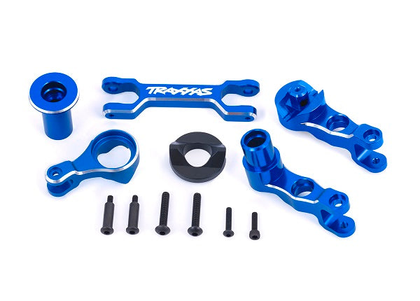 High-Quality Aluminum Bellcrank Assembly - Durable & Lightweight Blue Aircraft Control Part for RC Planes, Drones & Model Aviation