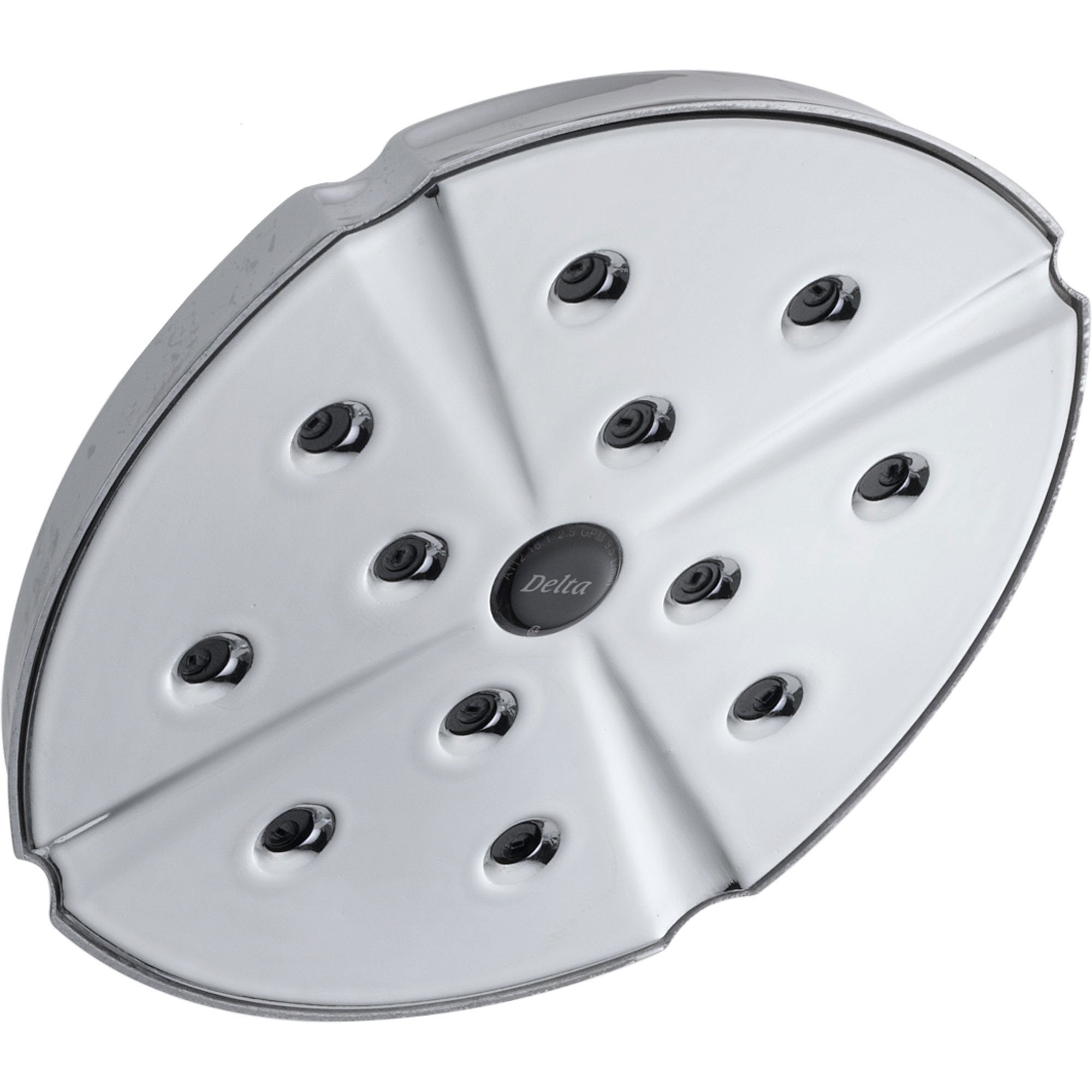 Delta Addison 1-Spray Modern Raincan Showerhead in Chrome with H2Okinetic Technology - 476371 - High Pressure Water Saving Shower Head for Spa-Like Bathroom Experience
