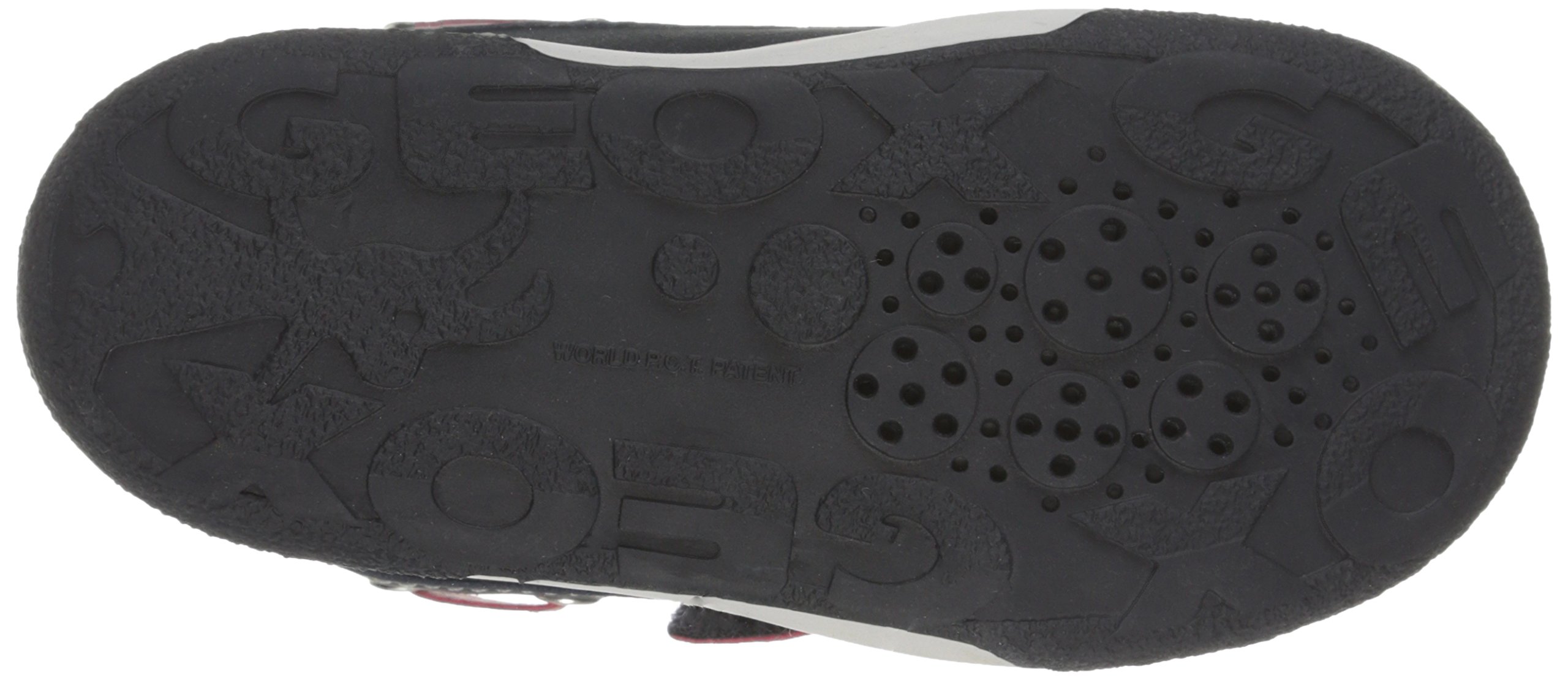 Geox Baby Flick Boy 29 First Walker Shoes for Toddlers - Navy/Red - Size 27 EU (10 M US) - Comfortable Leather Sneakers for Boys Learning to Walk - Perfect for Playtime, Daycare & Outdoor Activities