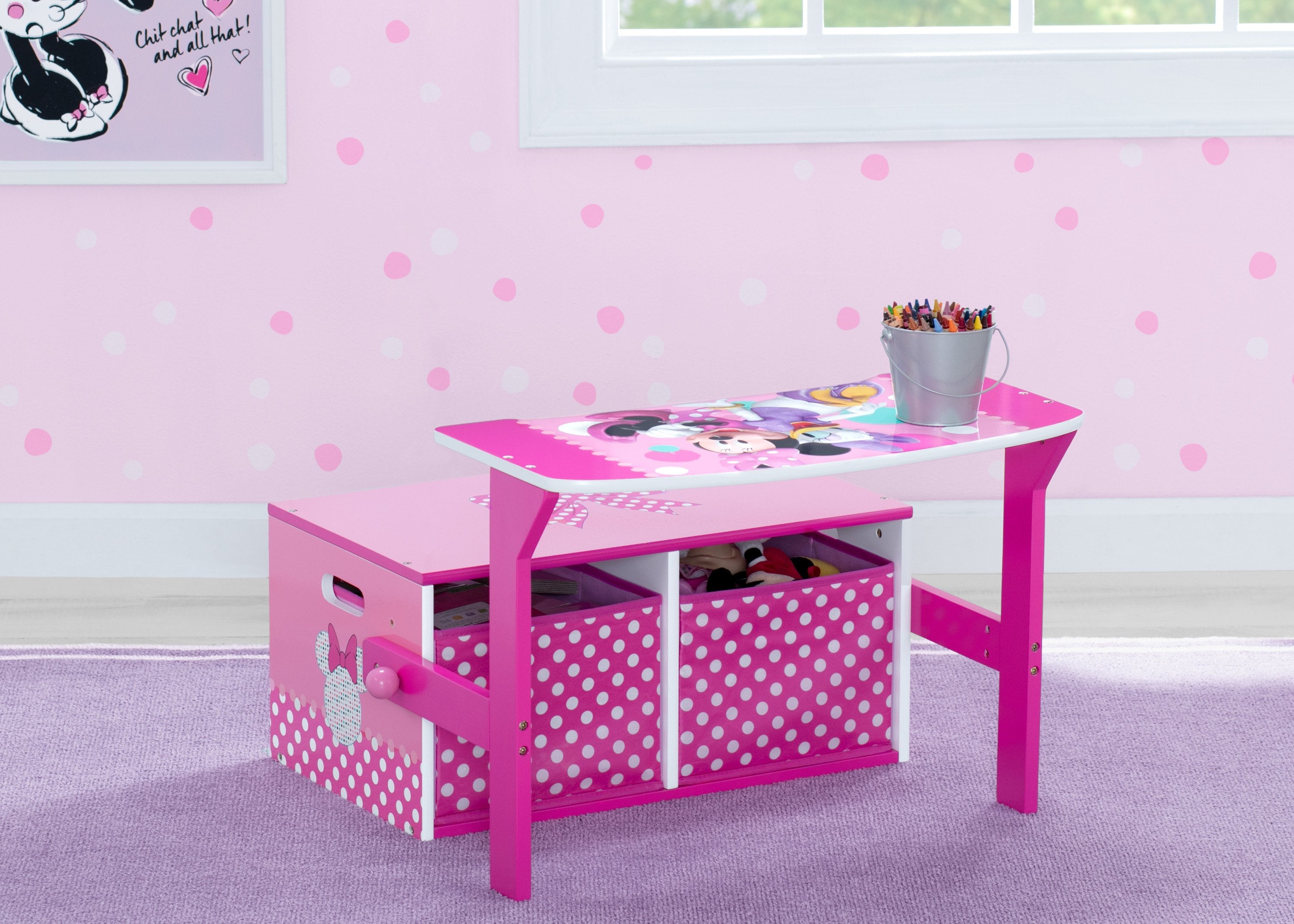 Minnie Mouse Activity Bench for Toddlers - Fun & Educational Toy for Kids - Perfect for Playtime, Learning & Pretend Play at Home or Preschool