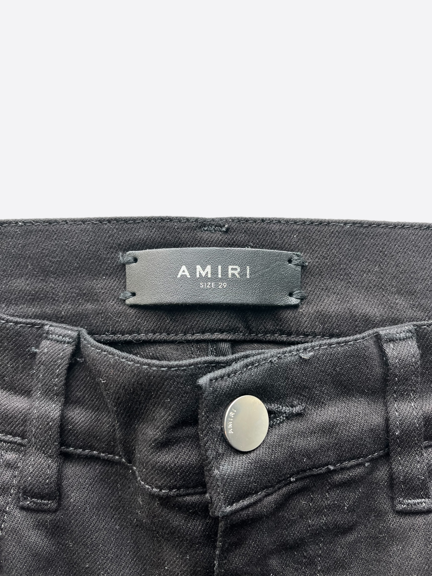 Amiri Black Distressed MX1 Jeans for Men - Premium Ripped Skinny Denim Pants | Perfect for Streetwear, Casual Outfits & Night Out