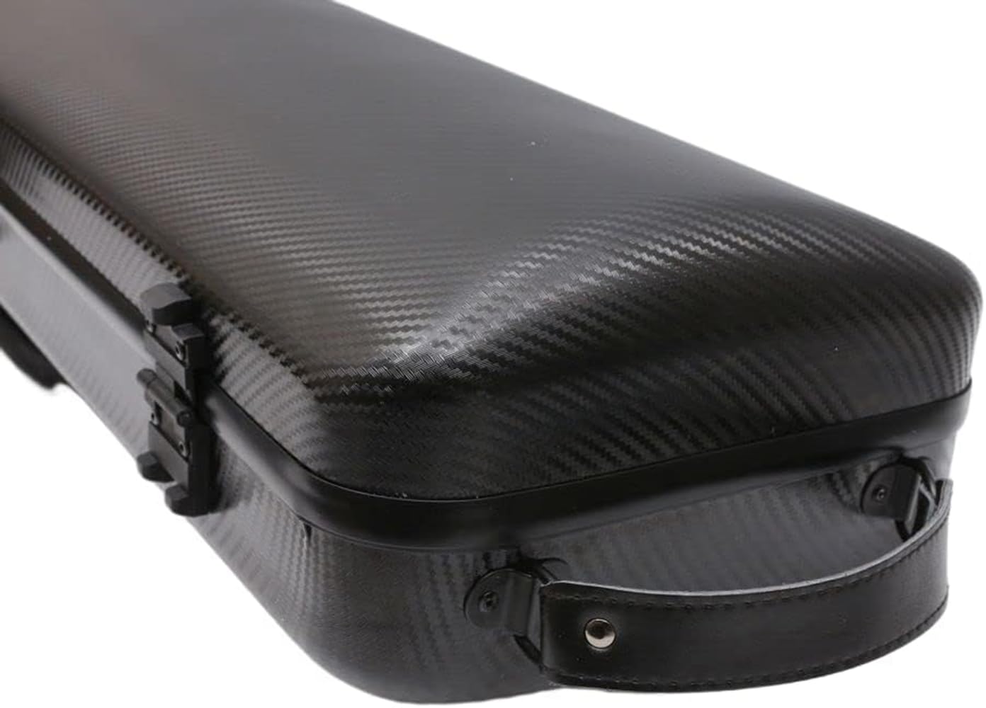 Premium 4/4 Full Size Carbon Fiber Violin Case - High Strength Hard Shell with Durable Handles, Backpack Straps & Music Sheet Pocket (Black, Buckle Lock) - Perfect for Professional Musicians, Travel & Music Lessons