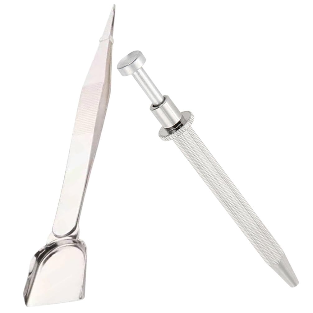 EXCEART Professional Nail Art Tools Set - 4-Claw Diamond Pickup & Piercing Ball Grabber - Stainless Steel Manicure Kit for Gel Nails, Acrylic Nails & Rhinestone Placement - Perfect for Salons, Home Use & Gifts (Great for Wedding Nails, Party Manicures & DIY Beauty Projects)