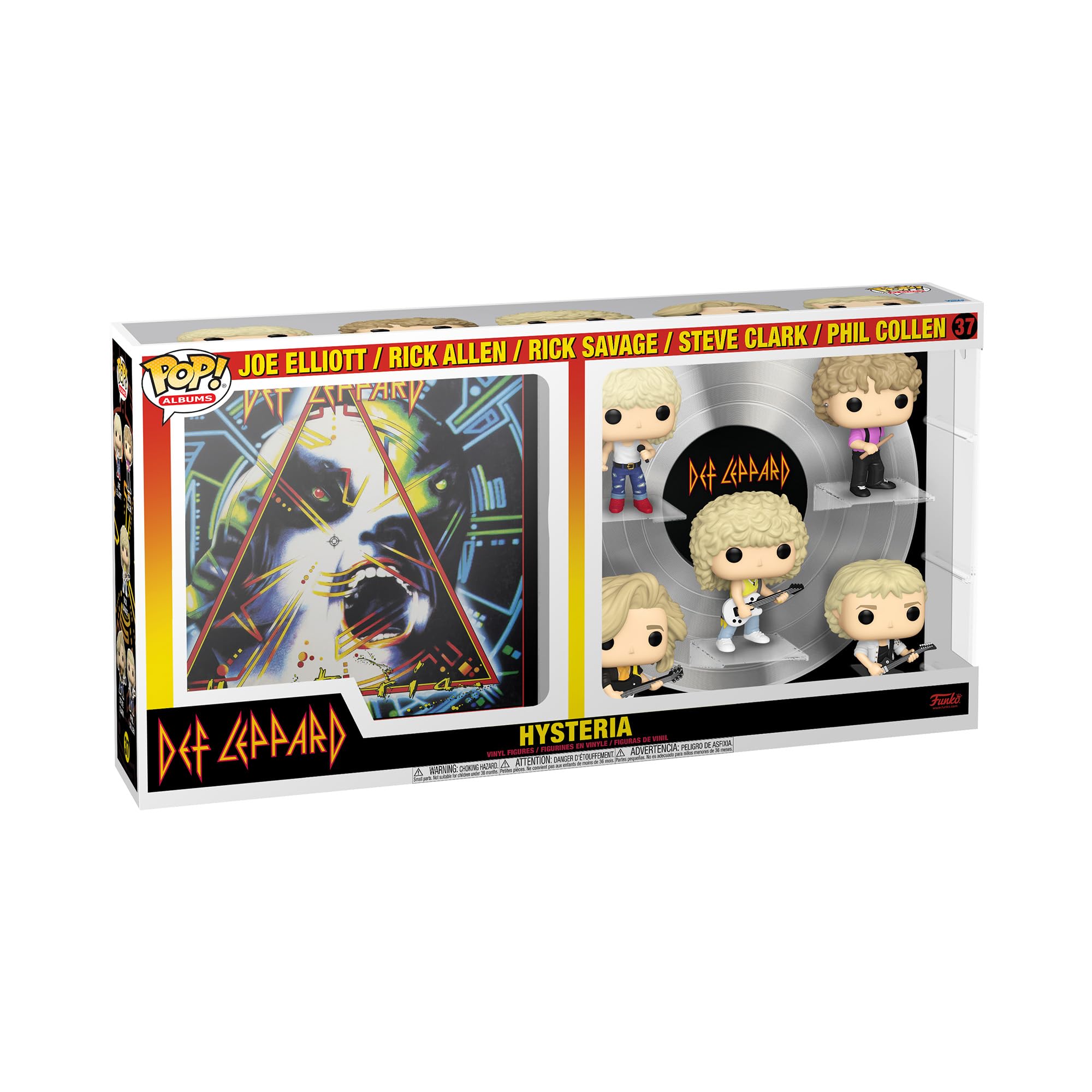 Def Leppard Hysteria Funko Pop Album Deluxe Vinyl Figures - Collectible Music Memorabilia for Rock Fans & Vinyl Enthusiasts | Perfect for Display in Music Rooms, Man Caves & Gift for Rock Music Lovers