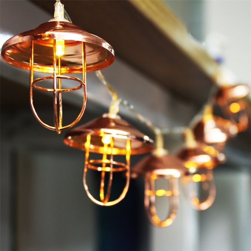 Vintage LED String Lights - 20 Warm White Lanterns for Home, Patio, Wedding