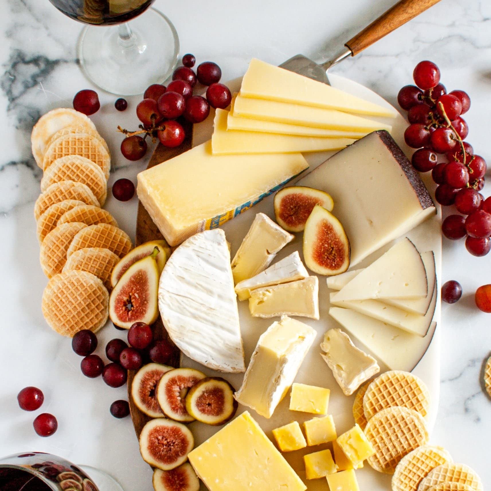Premium European Cheese Assortment (2 lbs) - Gourmet French, English, Italian & Spanish Cheeses - Perfect for Wine Pairings, Charcuterie Boards & Holiday Gifts