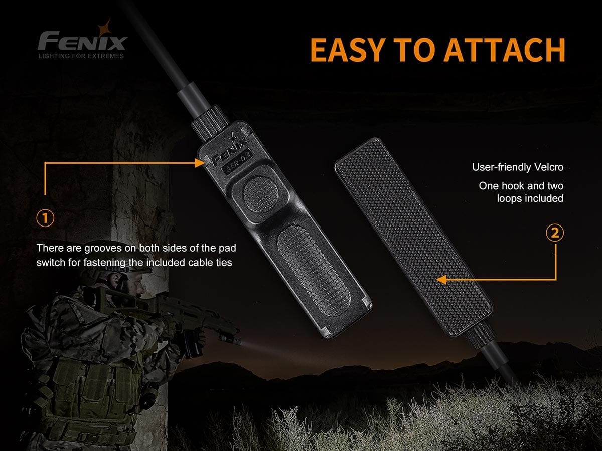 Fenix AER 03 V2.0 Tactical Remote Switch for Flashlights | Waterproof & Durable | Perfect for Hunting, Camping & Emergency Use
