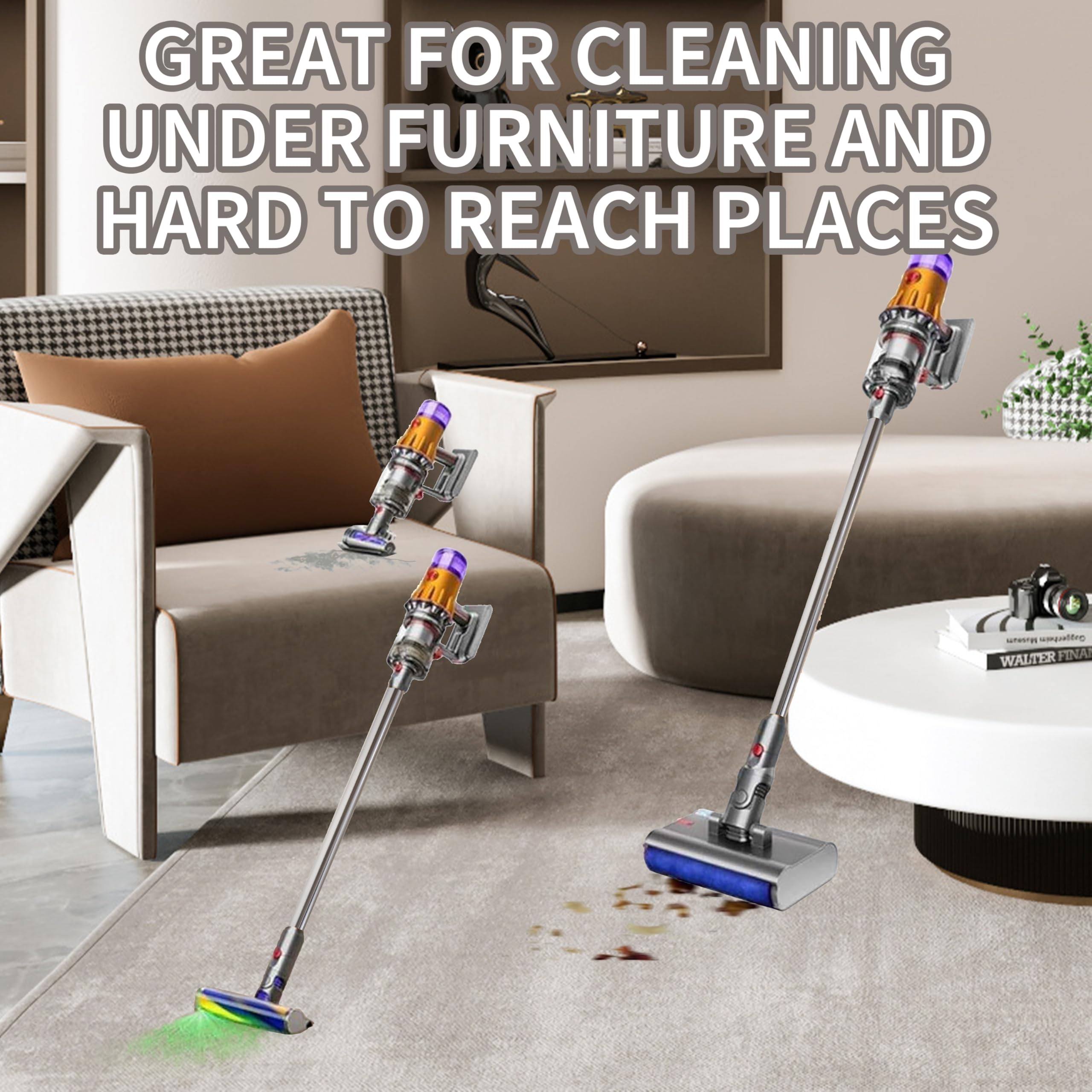 Unikstone Replacement Wand for Dyson V12 Detect Slim/V10 Digital Slim Cordless Vacuum - Quick Release Extension Hose (Black) | Perfect for Hard Floors, Carpets & Tight Spaces Cleaning
