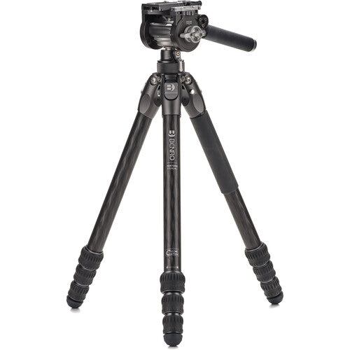 Benro Tortoise 4 Section Carbon Fiber Tripod with FS36PRO Head - Professional Travel & Outdoor Photography Tripod for DSLR Cameras