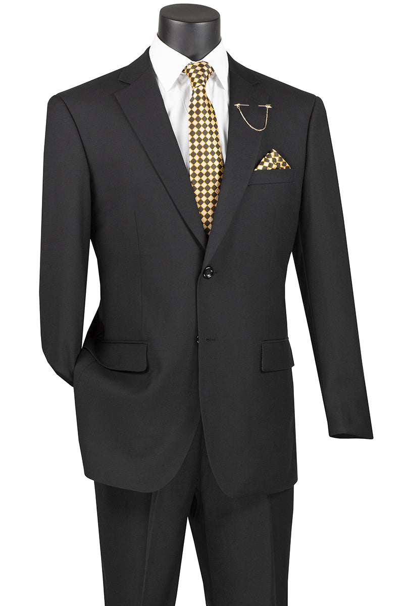 2 Piece Suit with 2 Inch Adjustable Waistband for Women - Black Formal Business Attire | Perfect for Office, Interviews & Professional Events