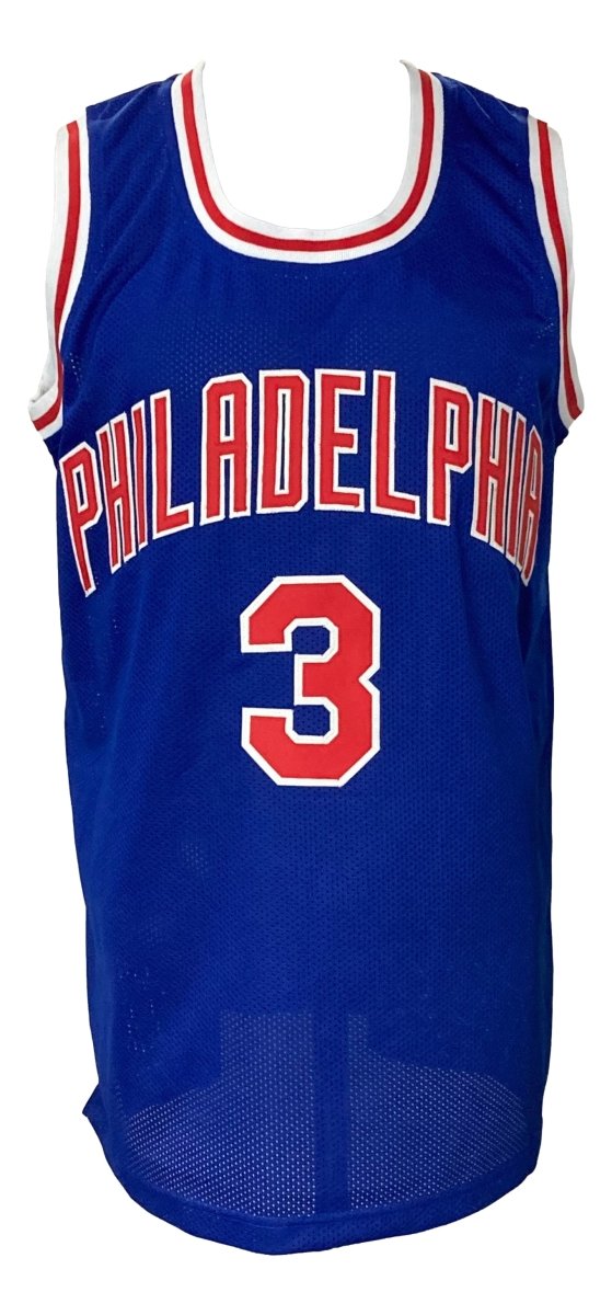 Authentic Allen Iverson Signed Blue NBA Jersey - JSA Certified - Perfect for Collectors & Basketball Fans - Great for Memorabilia Displays & Sports Themed Rooms