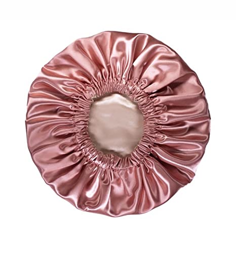 Hiyansh Handmade Reversible Satin Hair Bonnet for Sleeping - 100% Pure Silk Sleep Cap for All Hair Types | Hair Protection for Curly, Natural & Damaged Hair | Perfect Nighttime Hair Care & Styling Accessory
