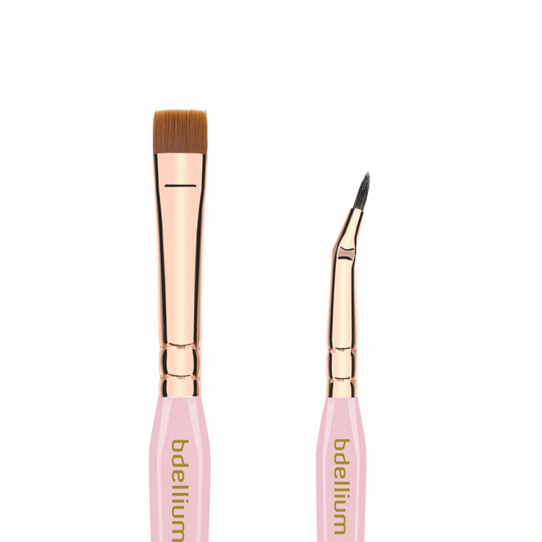 Golden Triangle Eyeshadow Palette - Pink & Gold Shimmer Makeup Set for Party, Date Night & Special Occasions