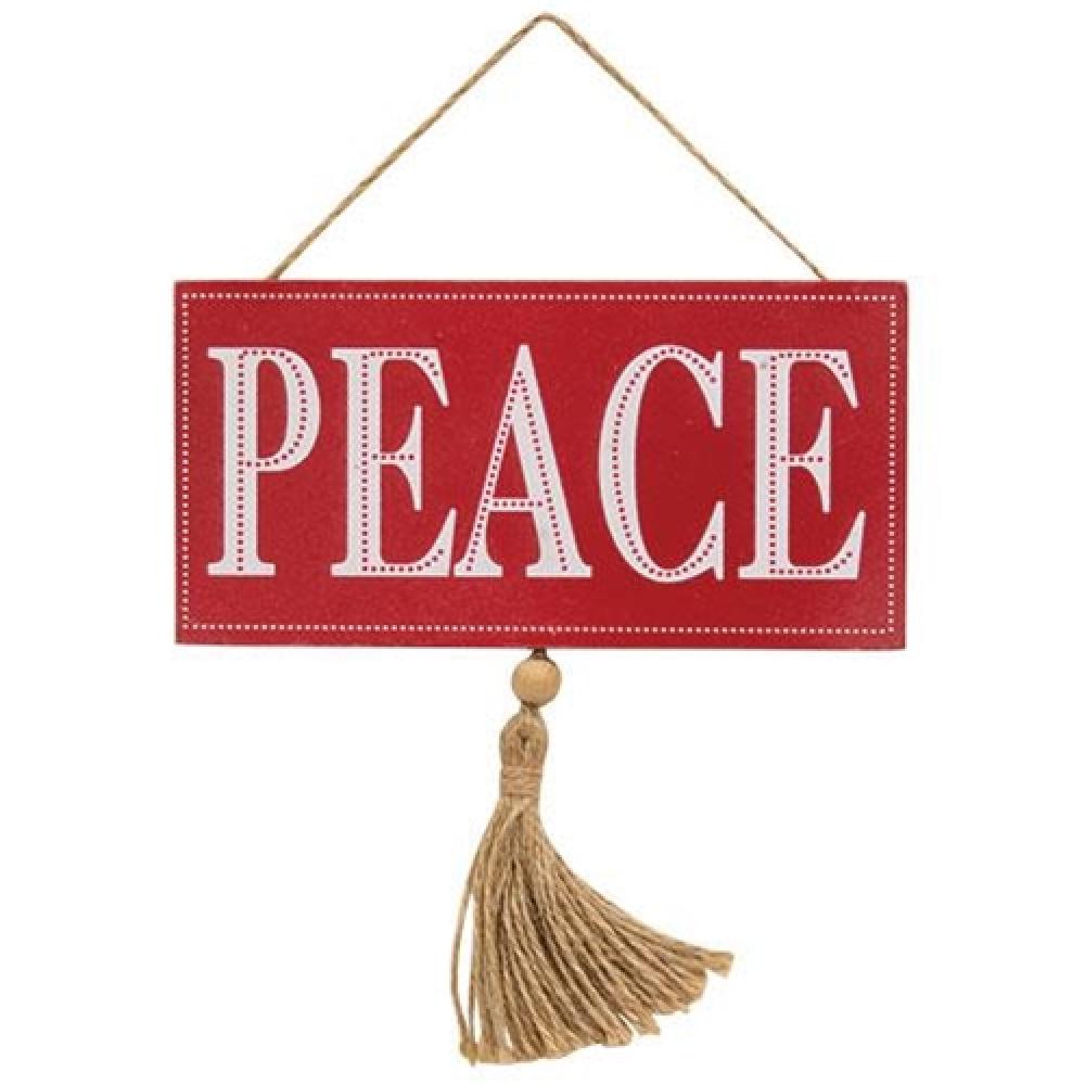 Peace Tassel Hanging Sign - Bohemian Home Decor for Bedroom, Living Room & Nursery - Perfect for Wall Decor, Housewarming Gifts & Spiritual Spaces