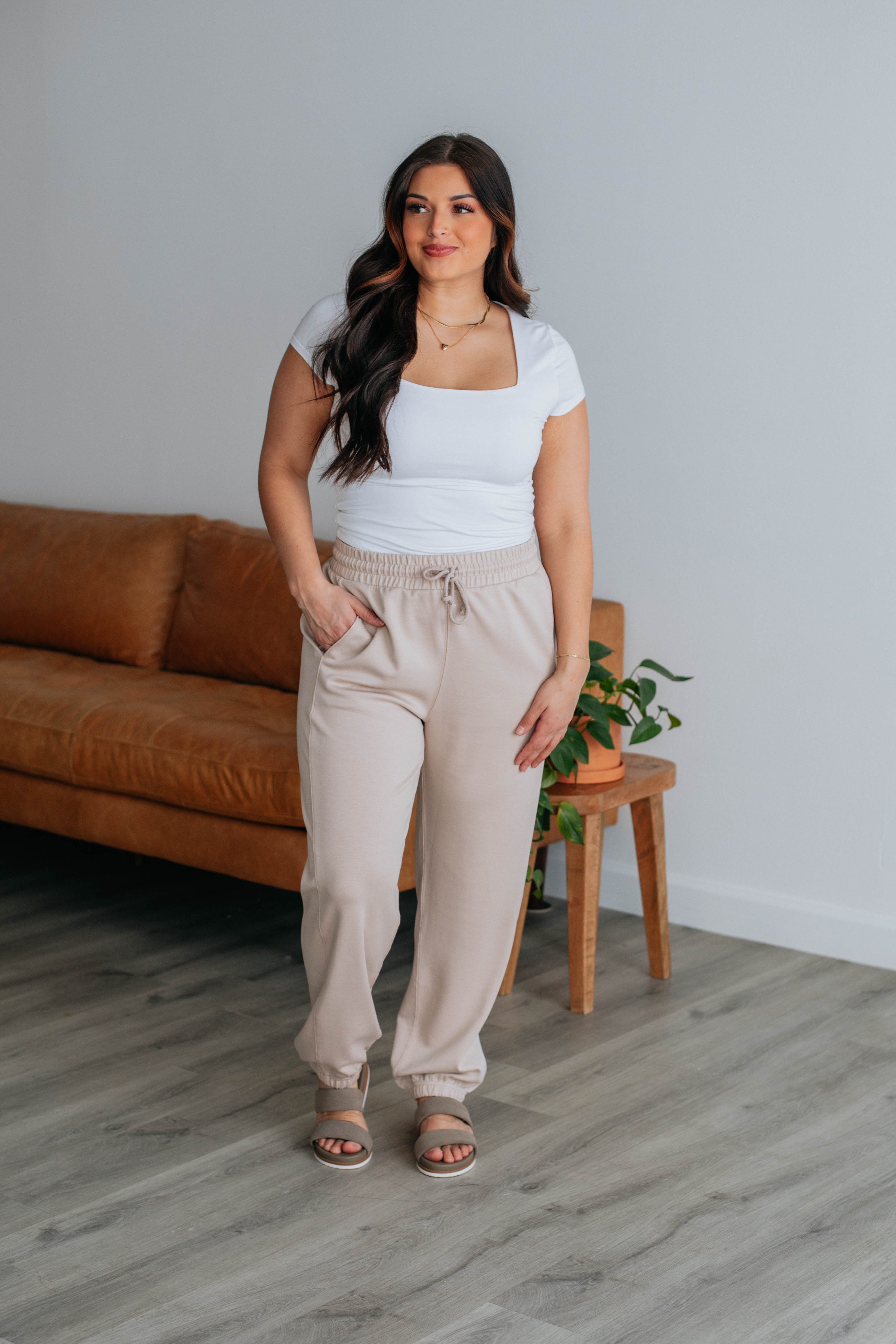 Corwin Lounge Joggers for Women - Soft Natural Cotton Comfort Pants - Perfect for Yoga, Running Errands & Relaxing at Home