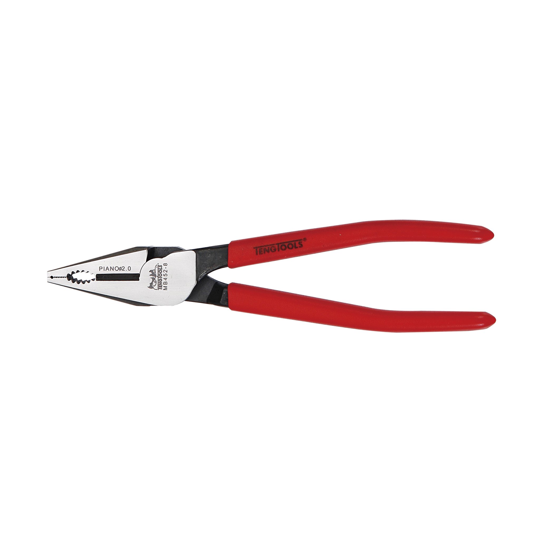 Teng Tools 8-Piece Professional Plier Set with Tool Tray (Side Cutters, Linesman Pliers, Long Nose Pliers, Water Pump Pliers) - TTD441 Silver - Perfect for Auto Repair, Electrical Work & DIY Home Projects