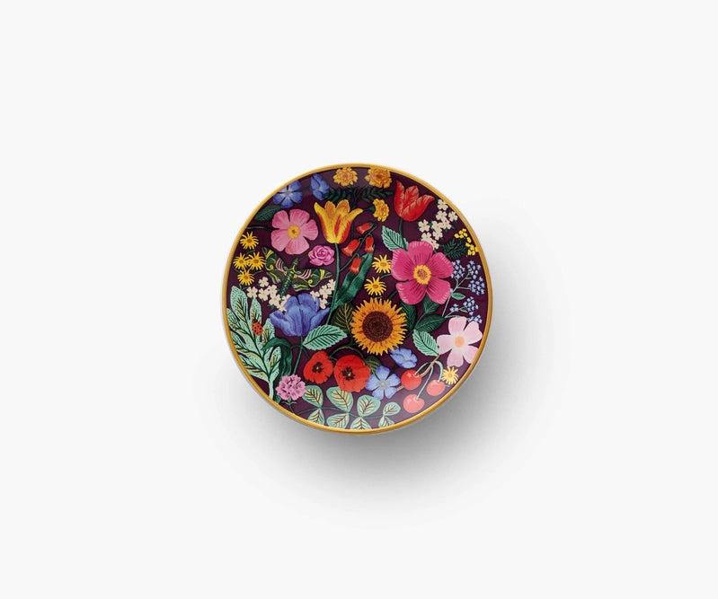 Elegant Blossom Ring Dish - Ceramic Jewelry Holder for Rings, Earrings & Small Accessories - Perfect for Bathroom, Bedroom & Vanity Organizer