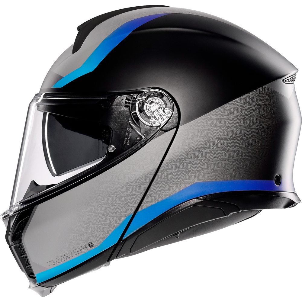 AGV Tourmodular Stray Motorcycle Helmet - Matte Black, Grey & Blue Options - Lightweight & Comfortable for Long Rides & Adventure Touring