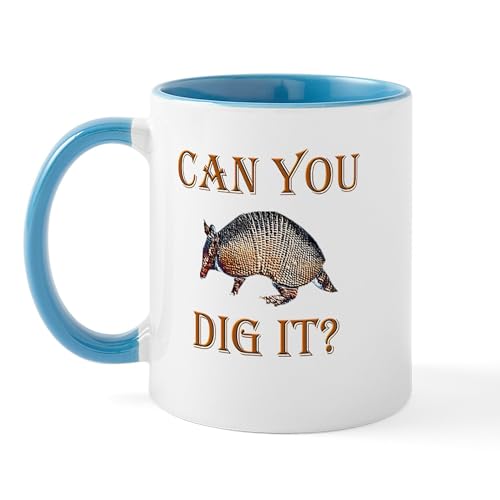 White/Blue Inside - Armadillo Mug
