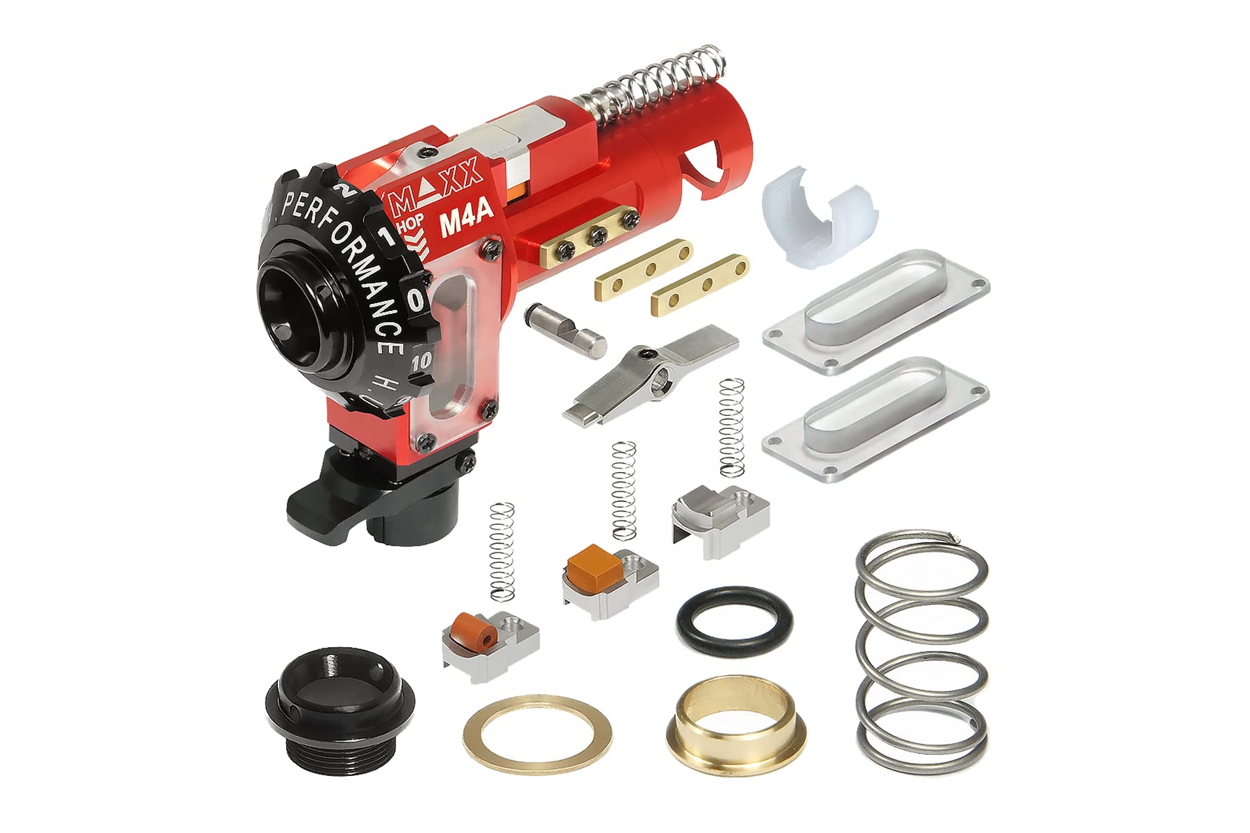 GoldenBall x Maxx Model CNC Aluminum Airsoft Hop-Up Chamber Unit for M4A Pro - High Precision Upgrade for Competitive Airsoft Matches & Tactical Training
