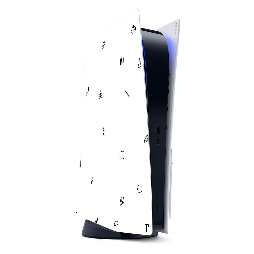 MightySkins PS5 Gaming Skin - Pixel Pattern Vinyl Wrap | Easy to Apply, Made in USA for Gamers