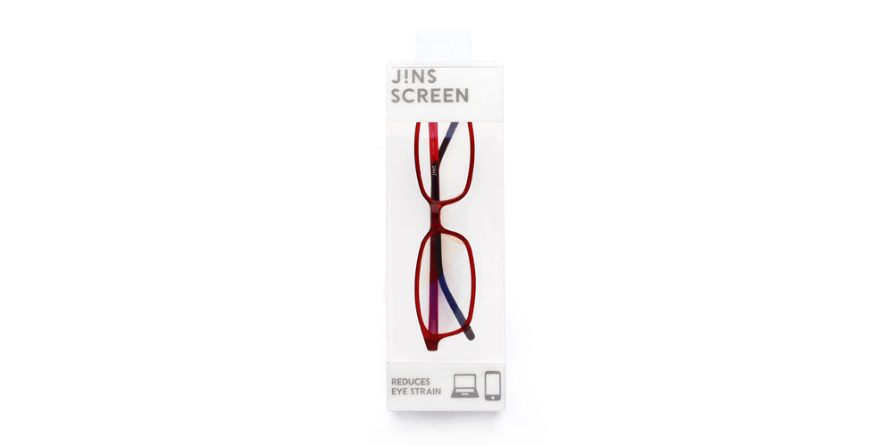 JINS SCREEN Boxed U101 Bluegreen 48 - Blue Light Blocking Glasses for Digital Eye Strain Relief | Perfect for Office Work, Gaming & Screen Time