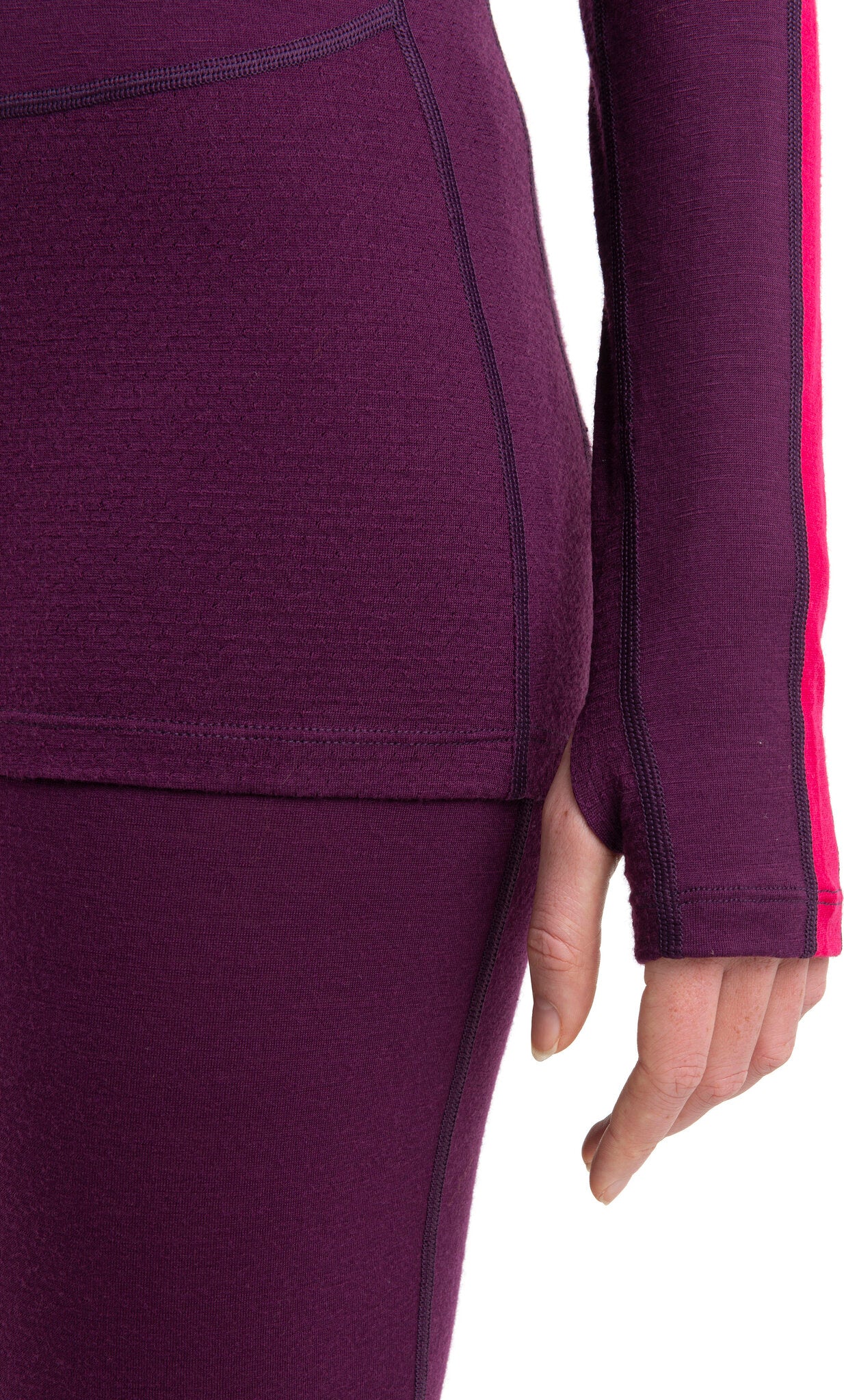 200 ZoneKnit Merino Wool Long Sleeve Thermal Crew Neck Top for Women - Warm Winter Base Layer for Hiking, Skiing & Outdoor Activities